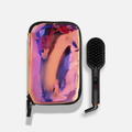 polished perfection mini <span> straightening brush - holographic bag