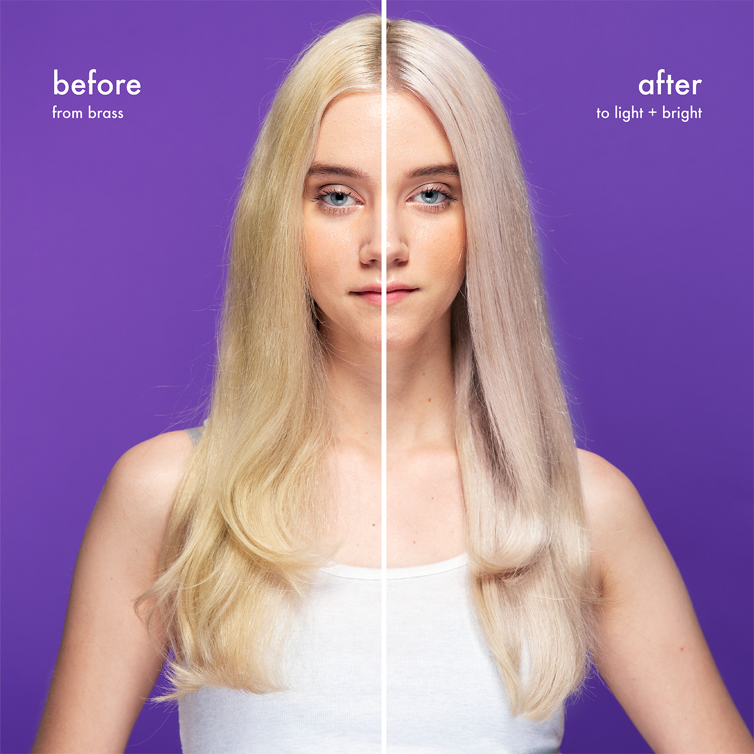 bust your brass <span> violet leave-in treatment foam