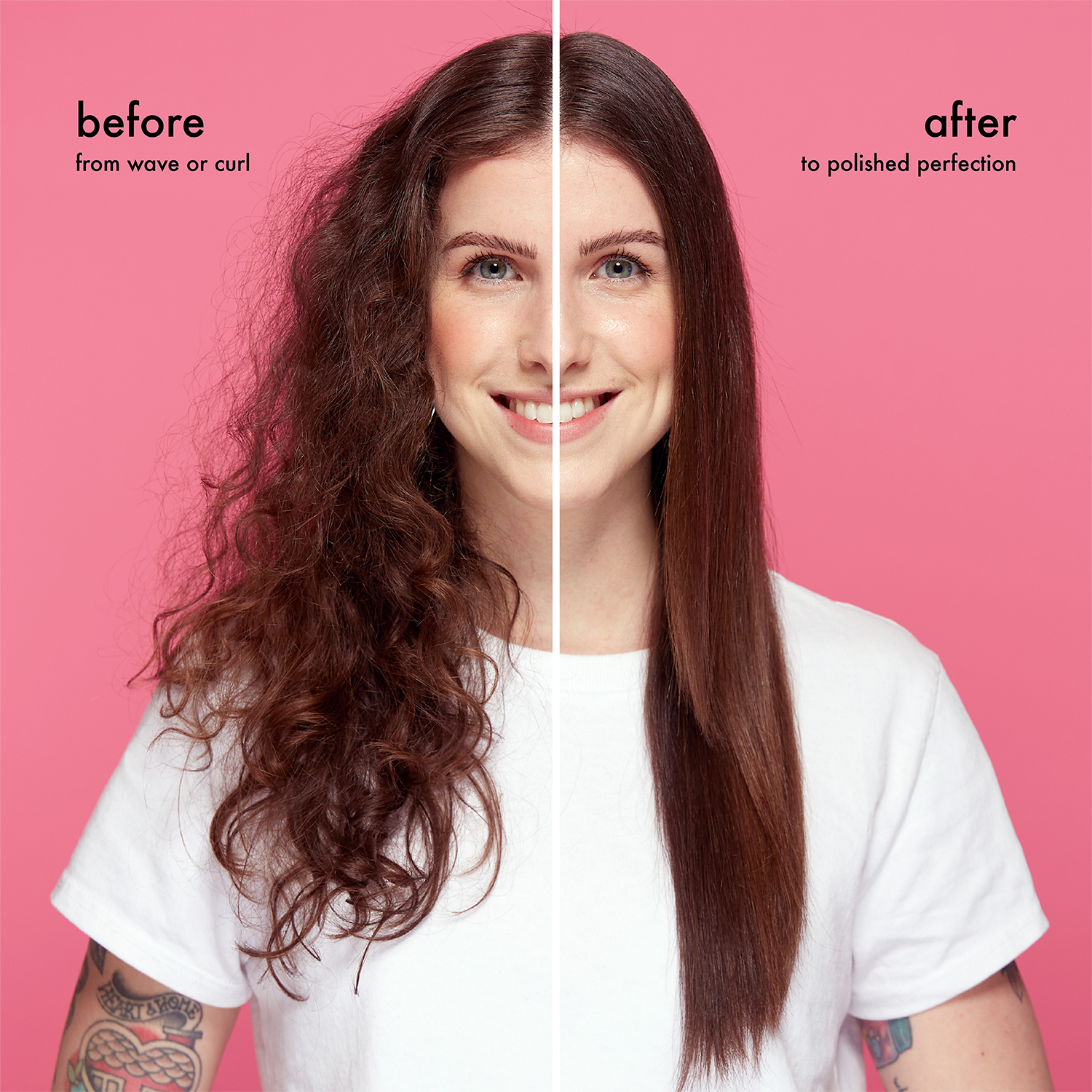 polished perfection <span> straightening brush 1.0